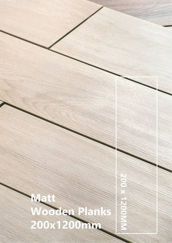 Matt 2 20 x 120 cm Wooden Planks - Cerami Globe